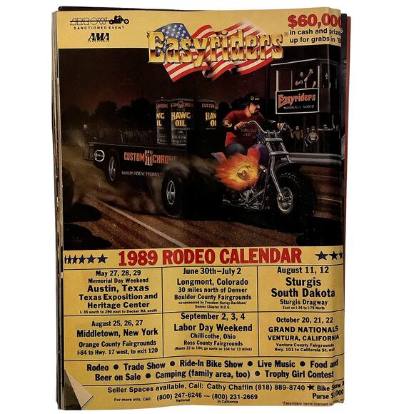 Vintage Easyriders, In The Wind #35, Vintage September 1989 - Picture 2 of 2